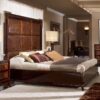 Luxury Rectangular Tiles Upholstered Bed
