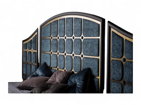 Palatial Archway Bed featuring bold architectural archway and padded textured headboard