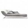Elegant Urban Chic Chaise Longue with plush tufted seating and modern metal frame
