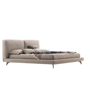 Modern Panel Upholstered Bed
