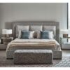 Designer Embossed Upholstered Bed