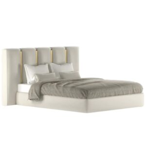 Modern Leatherette Upholstered Bed