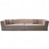 The Aurelia Sofa with refined silhouette and quilted base detailing