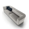 Silver Grey Upholstered Velvet Sofa