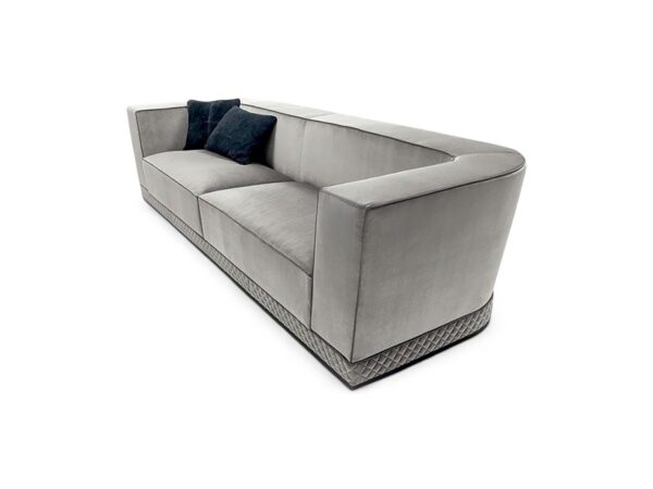 The Aurelia Sofa with plush deep cushioning and broad armrests