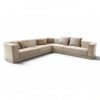 Elegant upholstered sofa with contemporary architectural style
