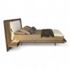 Luxury Echo Linea Bed with low frame and padded upholstery