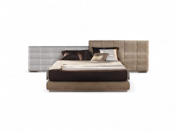 Modern Italian Bed with wide paneled headboard