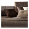 Designer Italian bed with low-profile silhouette
