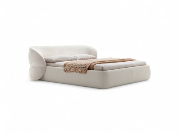 Luxury Italian Torino Lusso Bed in various wood finishes