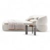 Contemporary Torino Lusso Bed in Queen size with solid wood construction