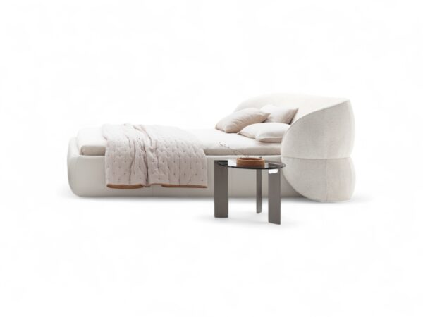 Contemporary Torino Lusso Bed in Queen size with solid wood construction