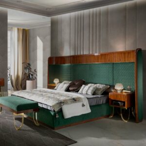 High Quilted Designer Bed