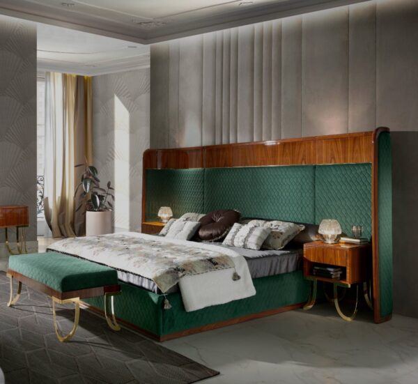 High Quilted Designer Bed