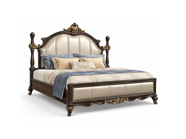 Ornate Bed with hand carvings