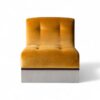 Alto Modular Chair in golden velvet with tufted design