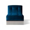Alto Modular Chair in navy velvet with tufted design