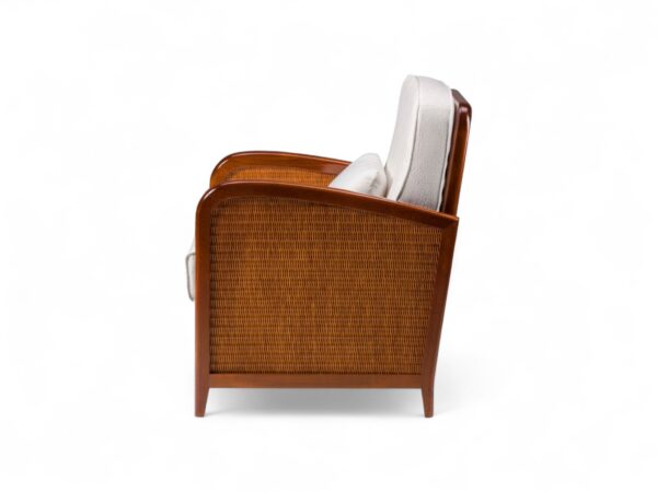 Riviera Cane Armchair blending natural texture with modern comfort