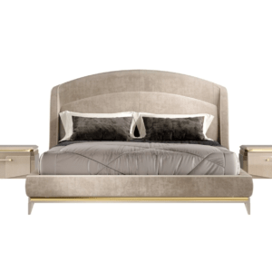 Opulent Swirl Upholstered Bed
