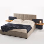 Square Tile Upholstered Bed