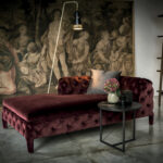 Buttoned Style Chaise Lounge