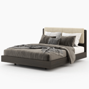 Contemporary Light Padded Bed