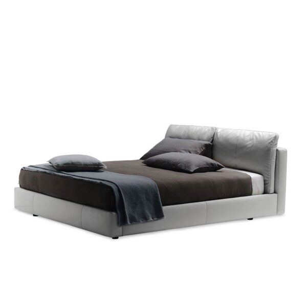 Pillow Effect Upholstered Bed