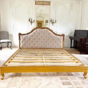 Gold Rose and Ribbon Bed
