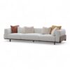 ontemporary 3-seater modular sofa with plush cushions