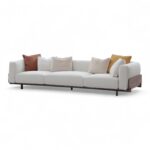 ontemporary 3-seater modular sofa with plush cushions