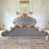 Carved Gold Leaf Bed