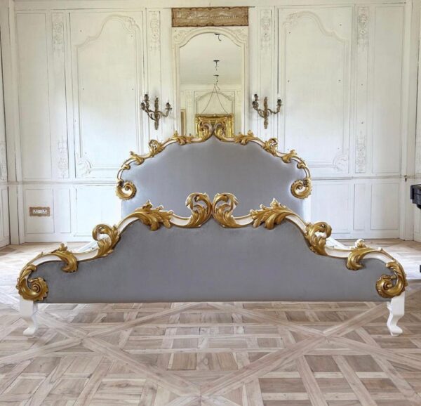 Carved Gold Leaf Bed