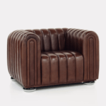 Modern Leather Designer Armchair