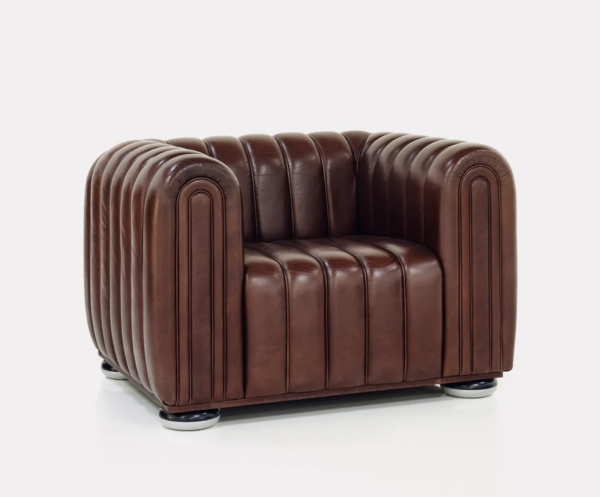 Modern Leather Designer Armchair