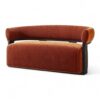 Imperial Curve Sofa in luxurious velvet upholstery