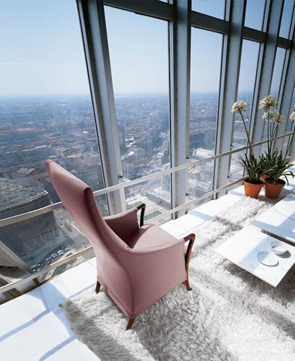 Modern High Backed Occasional Armchair