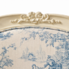 Baroque Blossom Chair with floral pattern and ornate wood frame