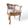 Classic French Rococo Armchair with curved cabriole legs