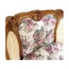 Elegant Rococo Armchair with blush and sage floral design