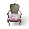 Louis XV Chair with cane back and carved wood frame