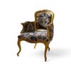 Classic Victorian-inspired chair with intricate carving