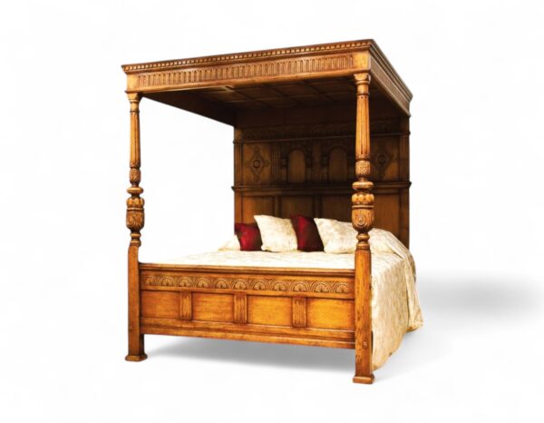 Artisanal Carved Bed