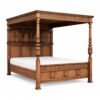 Classic handcarved canopy Bed in teakwood