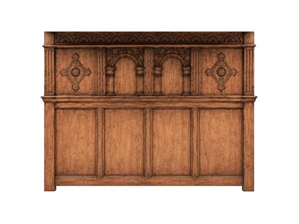 hand carved wooden poster bed