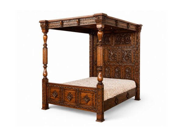 Classic Carved Four Poster Bed
