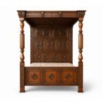 Classic handcarved canopy Bed in teakwood
