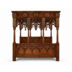 Grand Four-Poster Bed handcrafted from teakwood