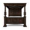 Handcrafted premium teakwood Victorian canopy bed