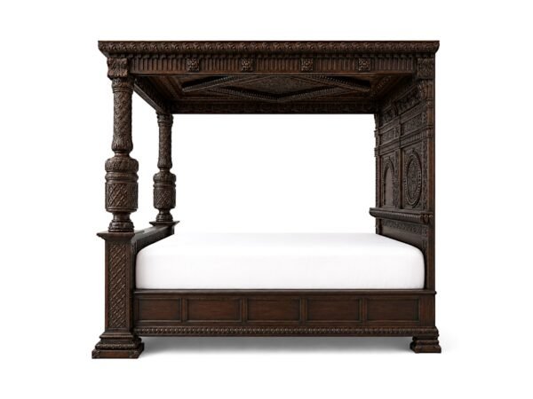 Grand Victorian canopy bed for luxury interiors