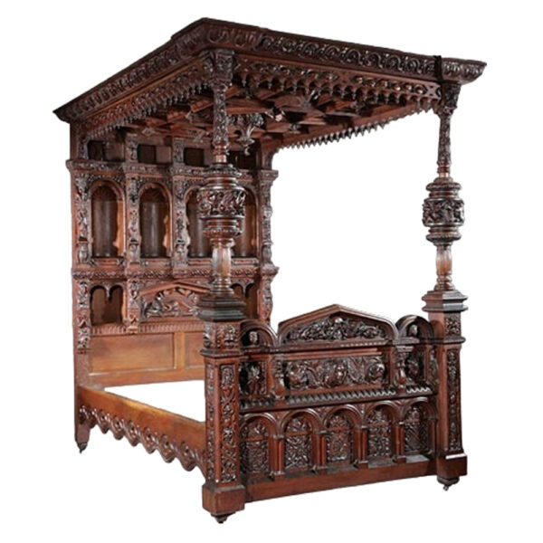 Wooden Carving Bed-8